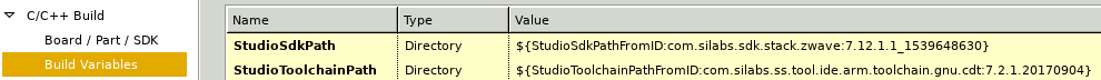 build path variables under Project Properties