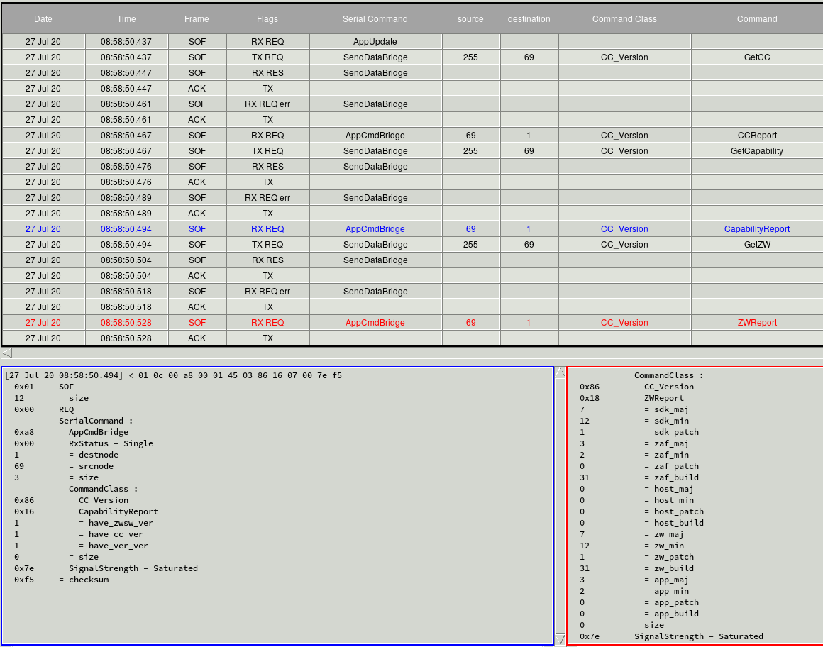 probing of CC_Version during inclusion